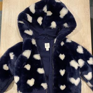 Super soft and fuzzy Gap bomber style jacket 4T